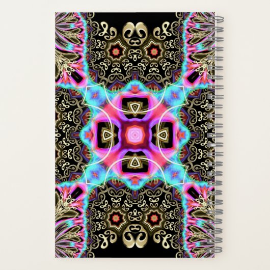 Keltische Arabesque Art Fusion Gold OM Journals Notitieboek (Achterkant)