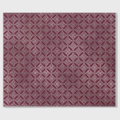 Keltische Arabesque Marokkaanse Maroon Bourgondië  Cadeaupapier (Vlak)