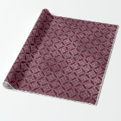 Keltische Arabesque Marokkaanse Maroon Bourgondië  Cadeaupapier (Uitgerold)