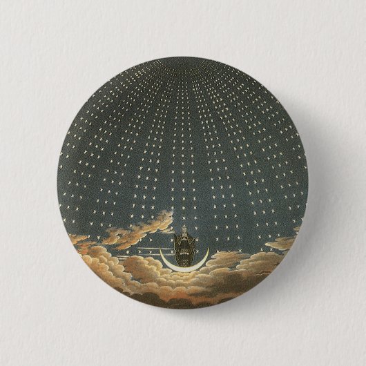  Keltische astronomie, koningin van de nacht Ronde Button 5,7 Cm (Voorkant)