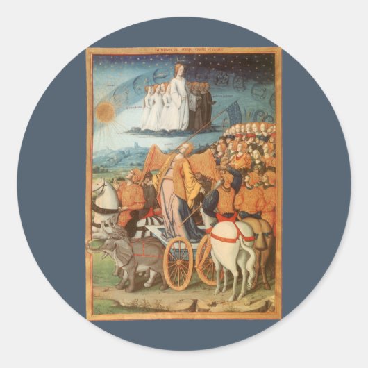 Keltische astronomiekracht van de Heavens Ronde Sticker (Voorkant)