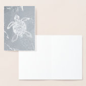 Keltische Baby Zee Turtle (Blank Inside) Folie Kaarten (Display)