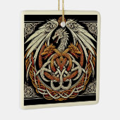 Keltische beige draak keramisch ornament (Rechts)