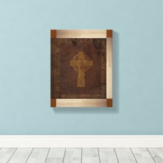  Keltische Bijbel Replica op Canvas (Insitu (Houten vloer))