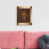  Keltische Bijbel Replica op Canvas Afdruk (Insitu (Woonkamer))