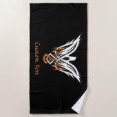 Keltische Bird Beach Towel Strandlaken (Voorkant)