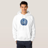 Keltische blauwe Buffels/Bizon, Hoodie (Voorkant volledig)
