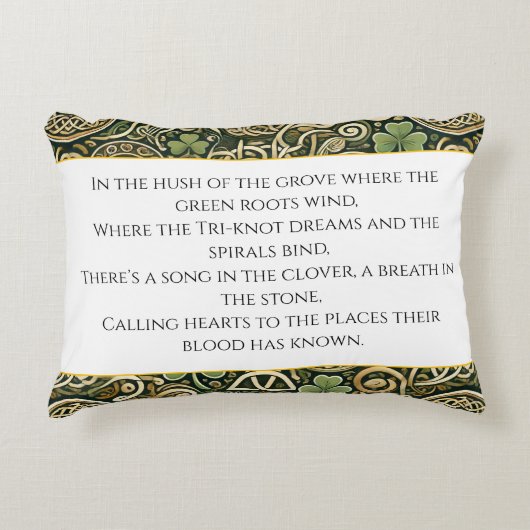 Keltische Bloei Accent Kussen (Voorkant)