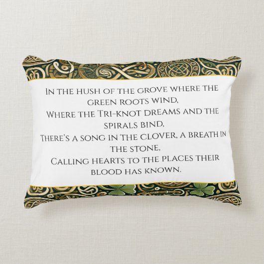 Keltische bloei accent kussen (Voorkant)