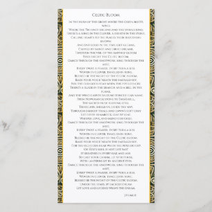 Keltische bloei bedankkaart