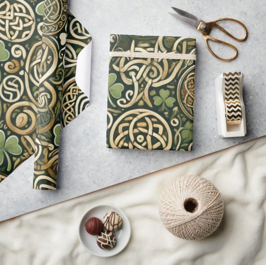 Keltische bloei cadeaupapier (Crafts)