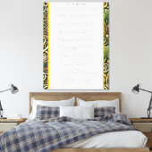 Keltische bloei canvas afdruk (Insitu (Slaapkamer))