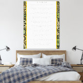 Keltische bloei canvas afdruk (Insitu (Slaapkamer))
