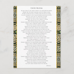 Keltische bloei feestdagenkaart