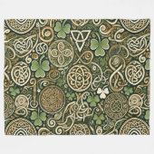 Keltische bloei fleece deken (Voorkant (Horizontaal))