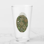 Keltische bloei glas (Achterkant)