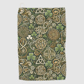 Keltische Bloei Golfhanddoek (Voorkant)