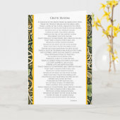 Keltische bloei kaart (Gele Bloem)