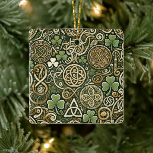 Keltische bloei keramisch ornament