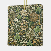 Keltische bloei keramisch ornament (Links)