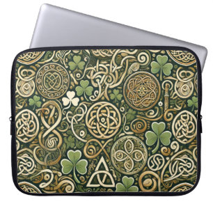 Keltische bloei laptop sleeve