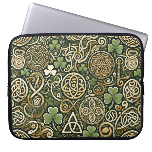 Keltische bloei laptop sleeve (Voorkant)