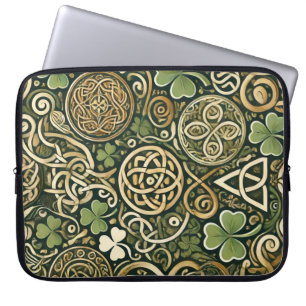 Keltische bloei laptop sleeve