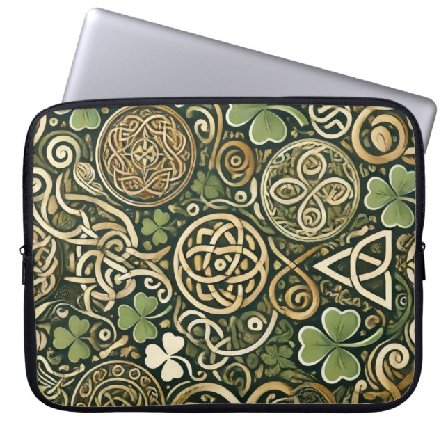 Keltische bloei laptop sleeve (Voorkant)