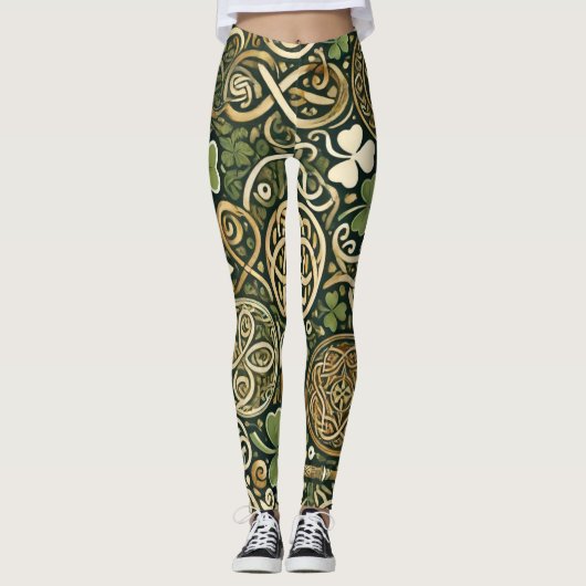 Keltische bloei leggings (Voorkant)