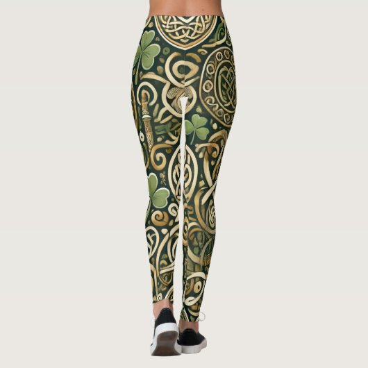 Keltische bloei leggings (Achterkant)