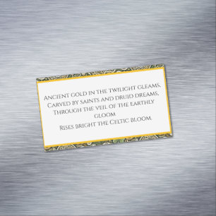 Keltische bloei magnetisch visitekaartje