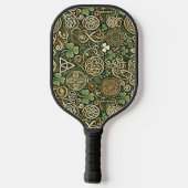 Keltische bloei pickleball paddle (Achterkant)