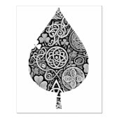 Keltische Bloei Rubberstempel (Afrduk)