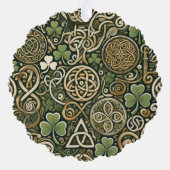 Keltische bloei sierkaart ornament kaart (Achterkant)