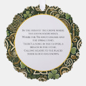 Keltische bloei sierkaart ornament kaart (Voorkant)