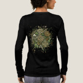 Keltische bloei Tri-Blend shirt (Achterkant)