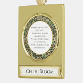 Keltische bloei verguld banner ornament (Links)