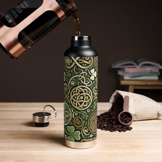 Keltische bloei waterfles (Koffie)