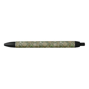 Keltische bloei zwarte inkt pen