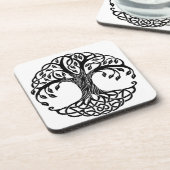 Keltische boom van het leven bier onderzetter (Linkerzijde)