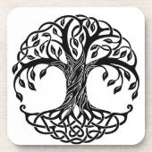 Keltische boom van het leven bier onderzetter (Voorkant)