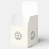 Keltische Boom van het Leven De Doos van de Huweli Bedankdoosjes (Geopend)