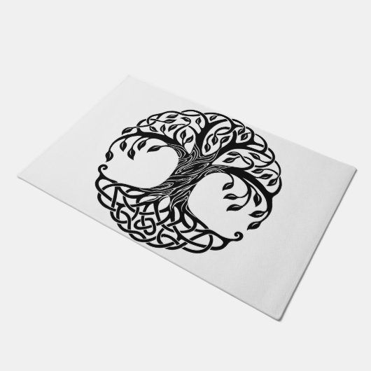 Keltische boom van het leven deurmat (Schuin)