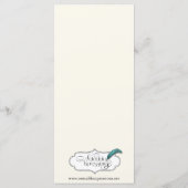 Keltische Boom van het Leven Huwelijk Menu (Achterkant)