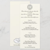 Keltische Boom van het Leven Huwelijk Menu (Voorkant / Achterkant)