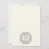 Keltische Boom van het Leven Huwelijksuitnodiging Kaart (Achterkant)