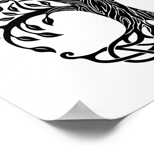 Keltische boom van het leven poster (Hoek)