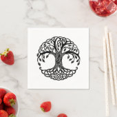 Keltische boom van het leven servet (Insitu)