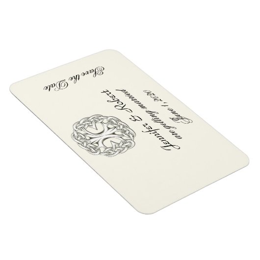 Keltische Boom van het Leven sparen de Datum Magneet (Rechterzijde)