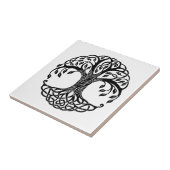 Keltische boom van het leven tegeltje (Zijkant)